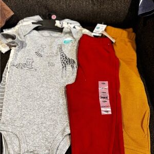 Gray and Red Kids Matching Set